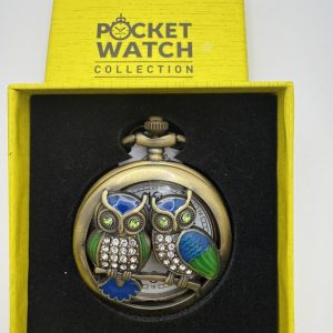 Invicta Vintage Owls Pocket Watch