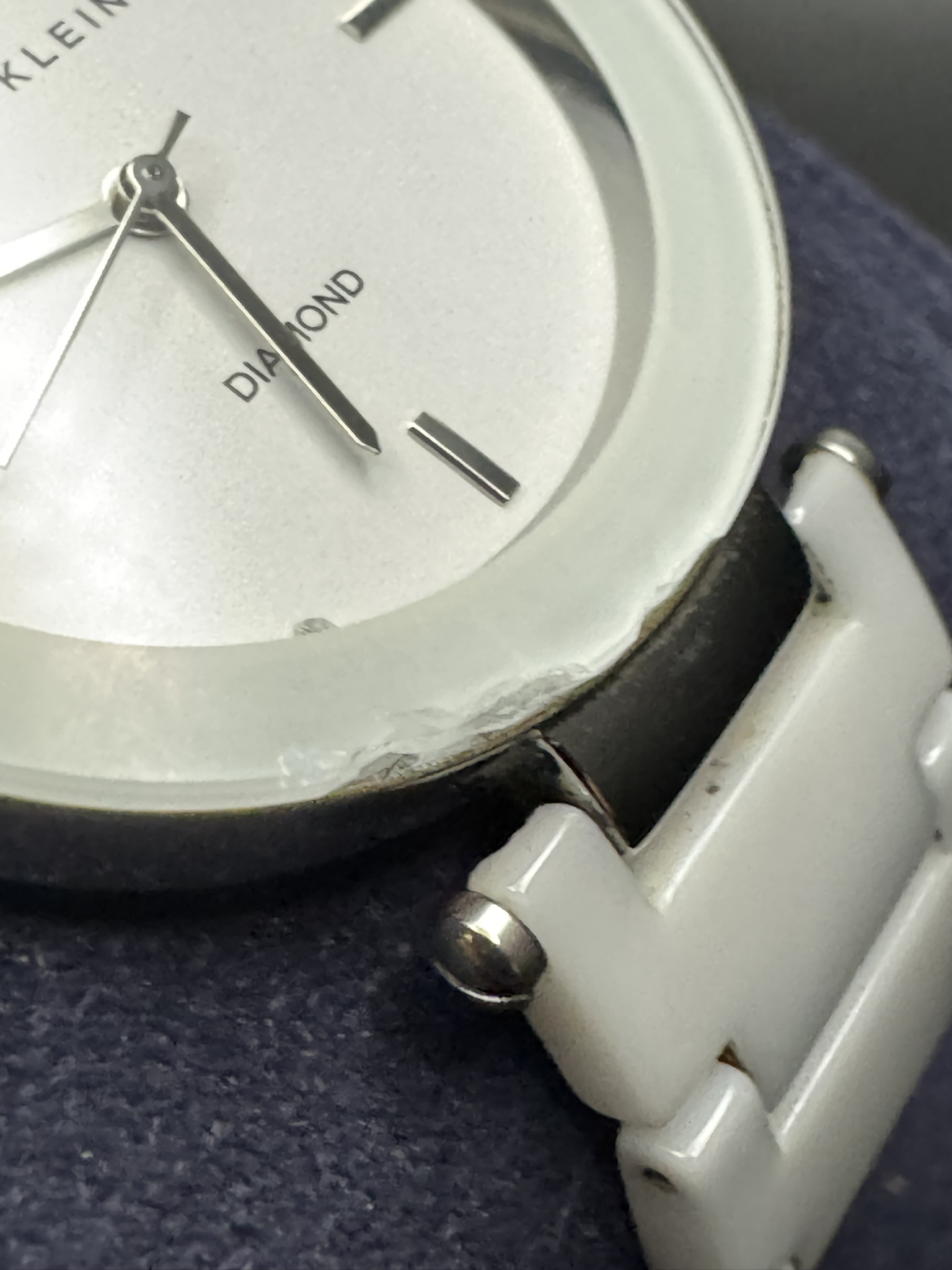 Anne Klein AK/1019 Diamond-Accented Ceramic Watch - Image 4