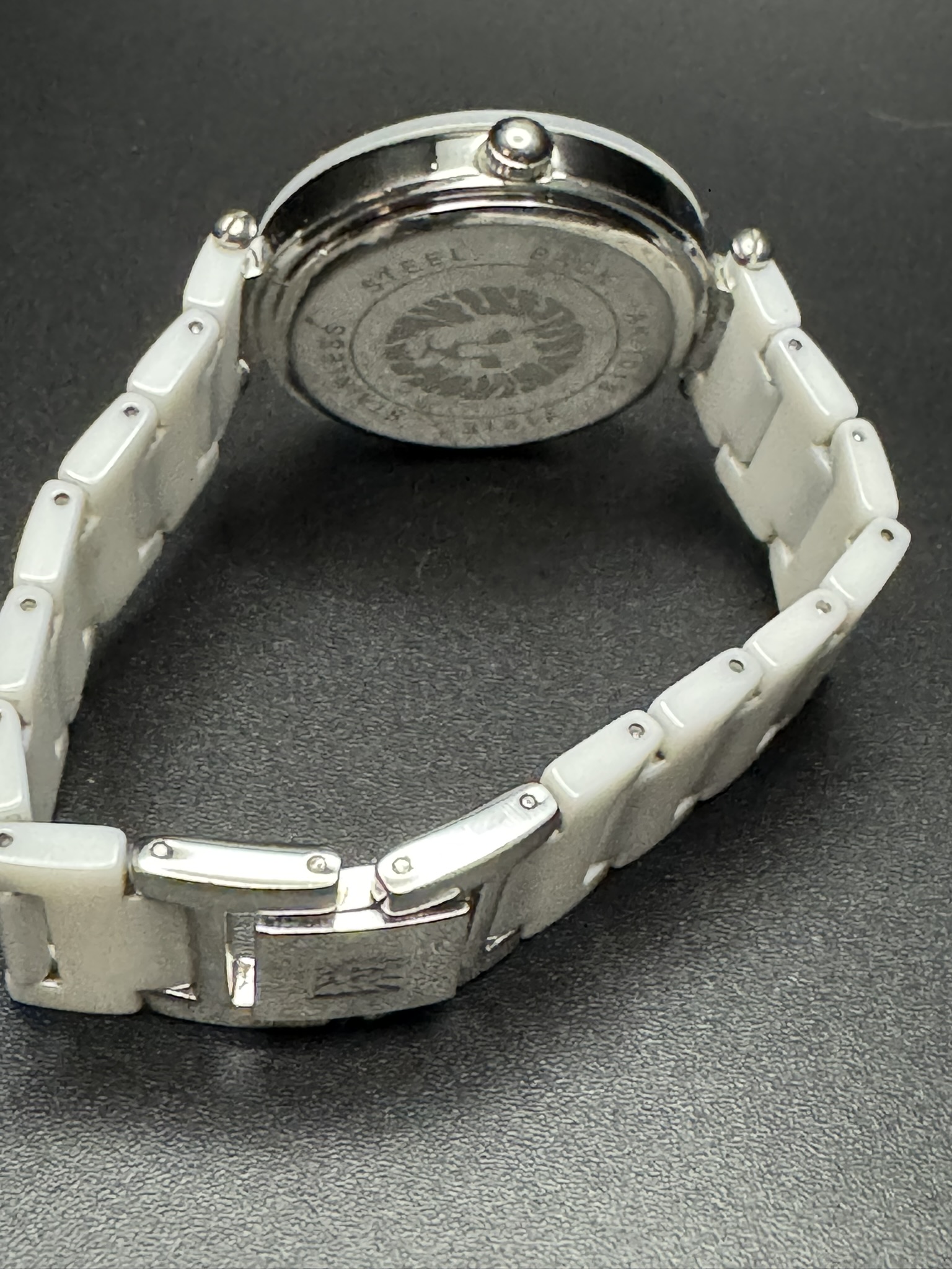 Anne Klein AK/1019 Diamond-Accented Ceramic Watch - Image 5