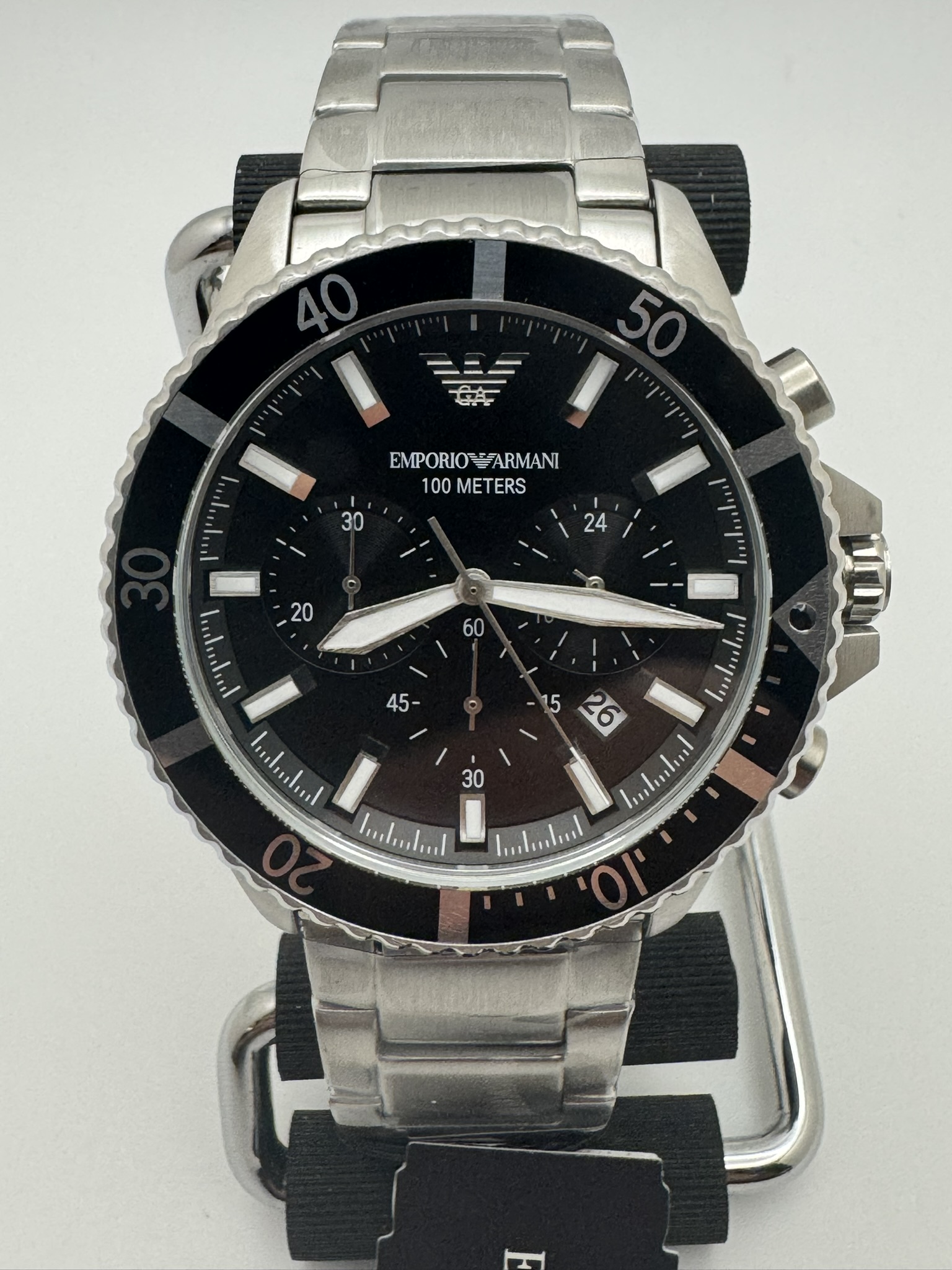 Emporio Armani AR11360 Men's Diver Chronograph Watch - Image 4